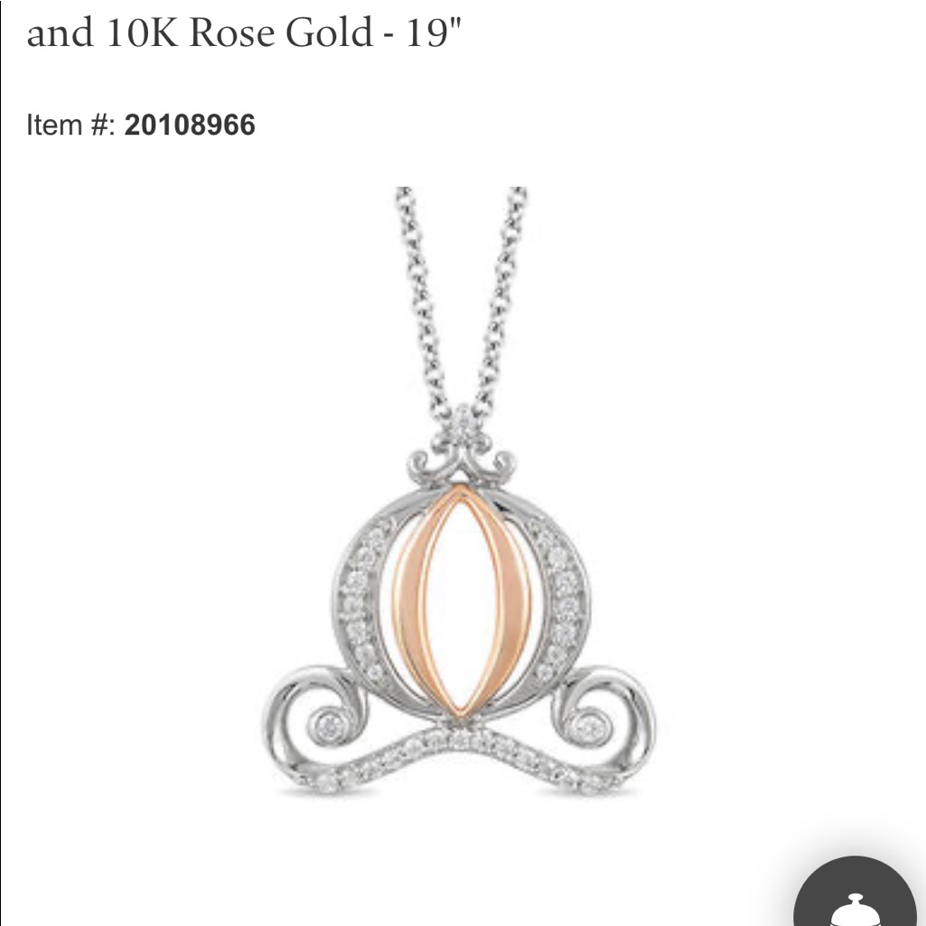 Brand New Diamond Disney Necklace
